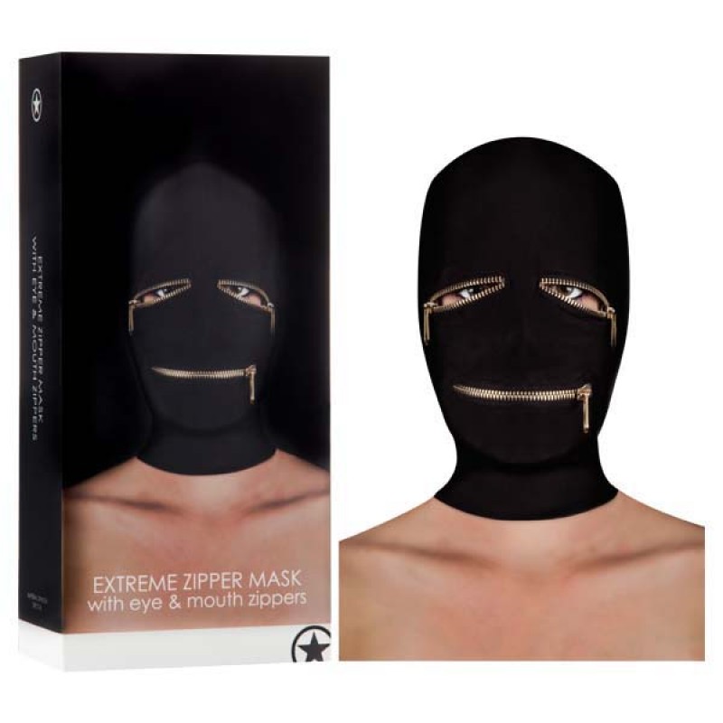 Ouch! Extreme Zipper Mask With Eye And Mouth Zipper